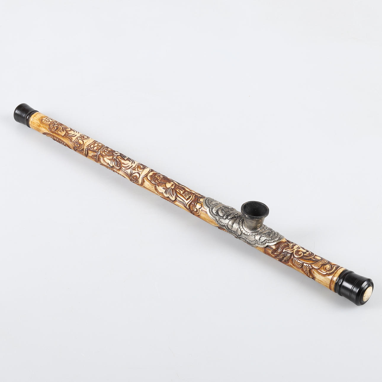 OPIUM PIPE, bone, China 1900s.