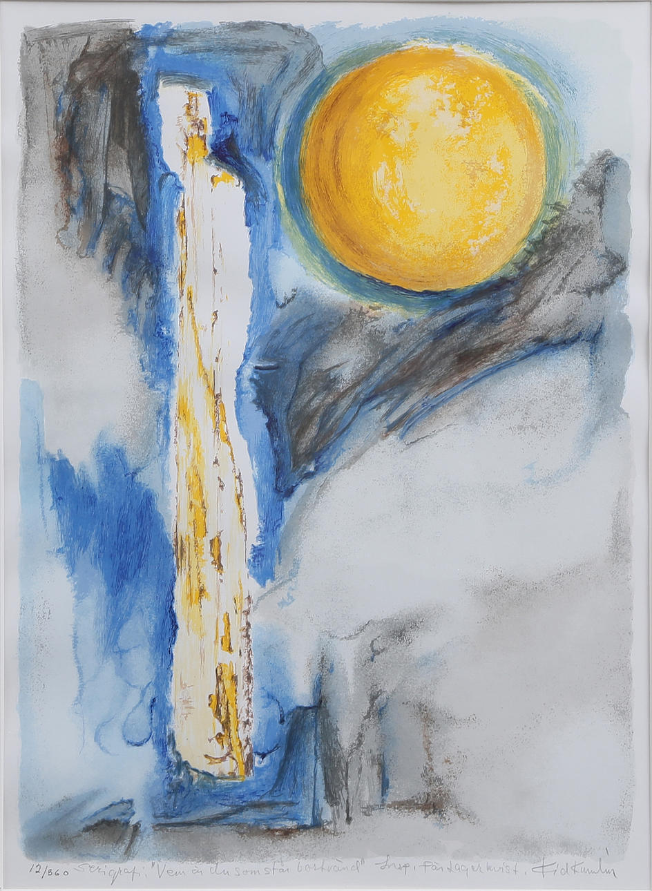 KID KUMLIN. LITO, signed, 20th century.