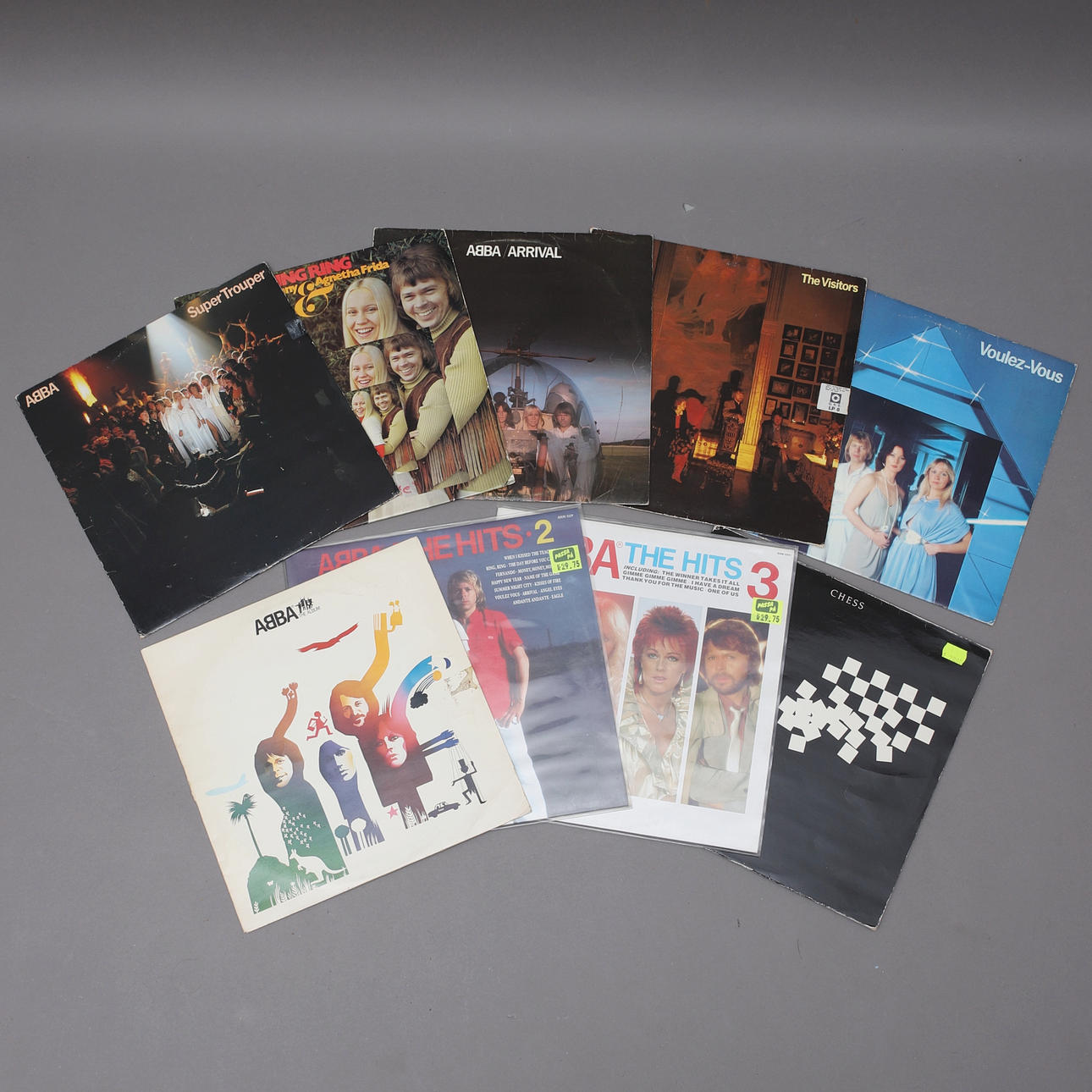 ABBA, LPs, 9 albums, vinyl.