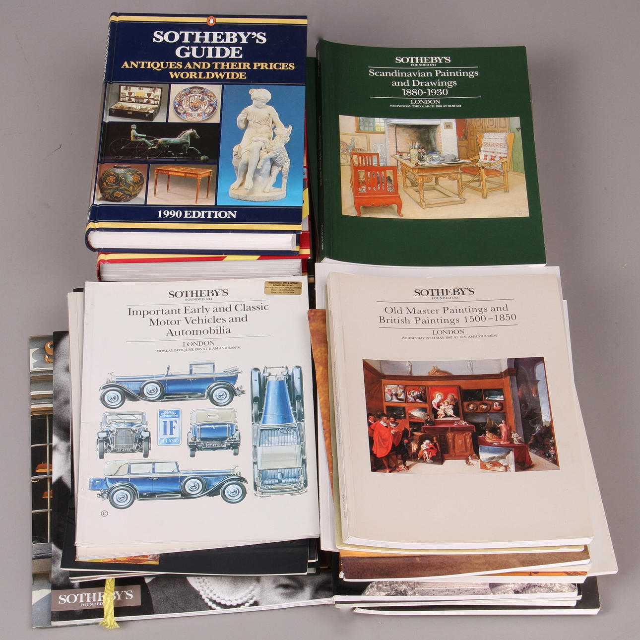 AUKTIONSKATALOGER, 32 st. Sothebys, 1900-talets sista kvartal.