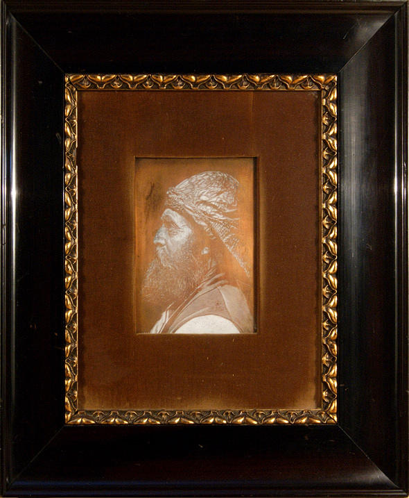 CARL NAGEL. Porträtt av en man. kopparplatta.