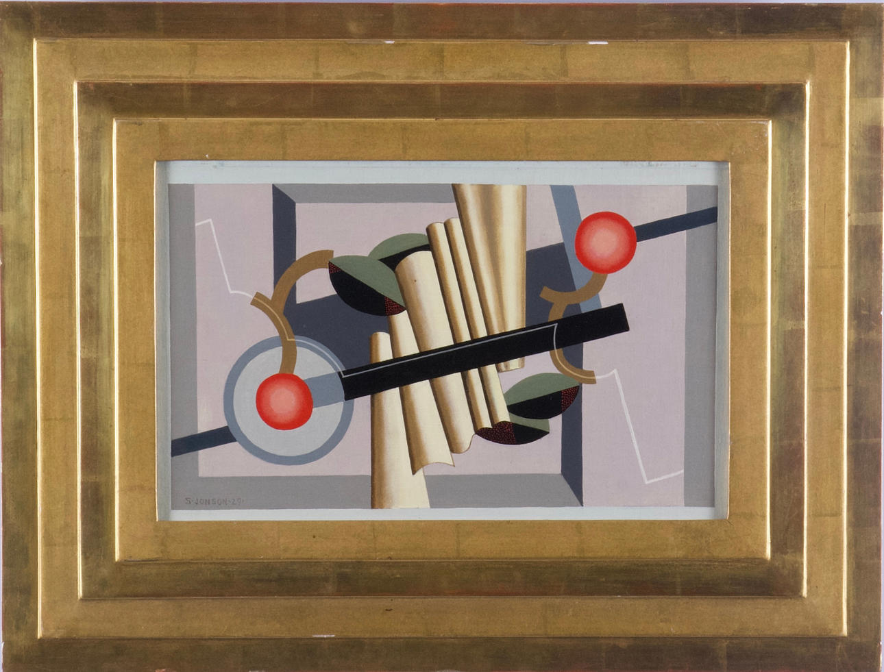 SVEN JONSON. Stilleben, olja på pannå, signerad och daterad 1929.