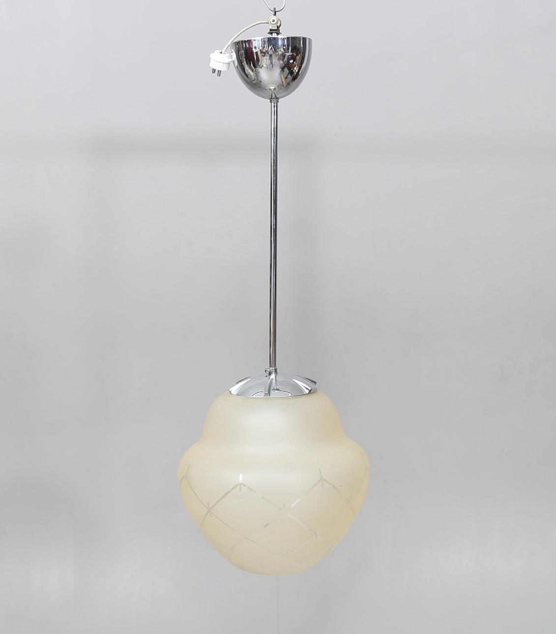 CEILING LAMP, 1930s/40s, height approx. 77 cm.