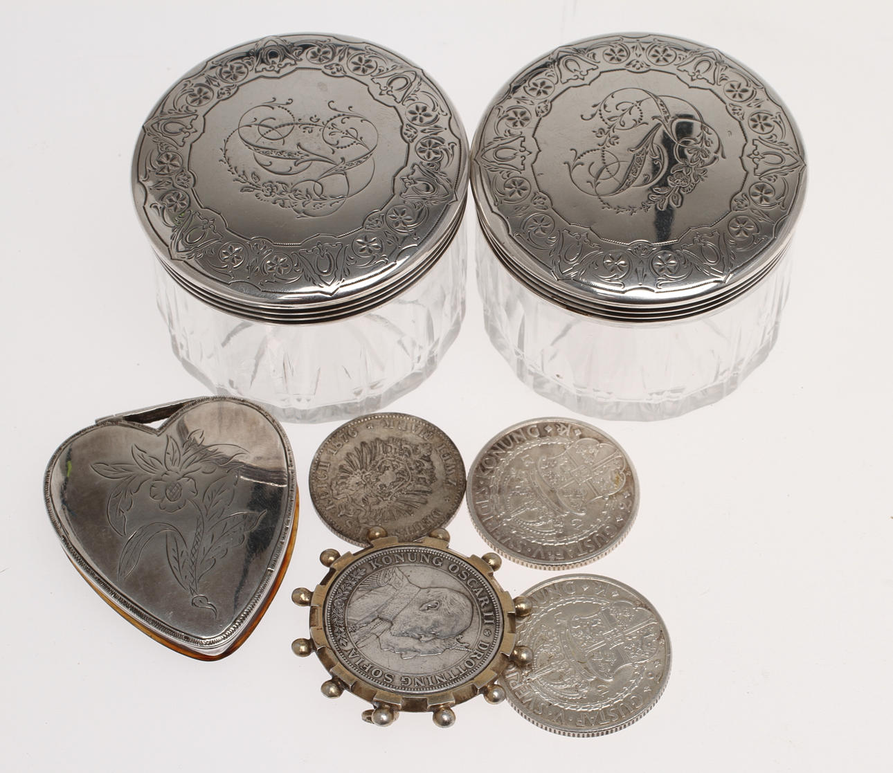 PARTI SILVER, 7 delar, 1900-tal.