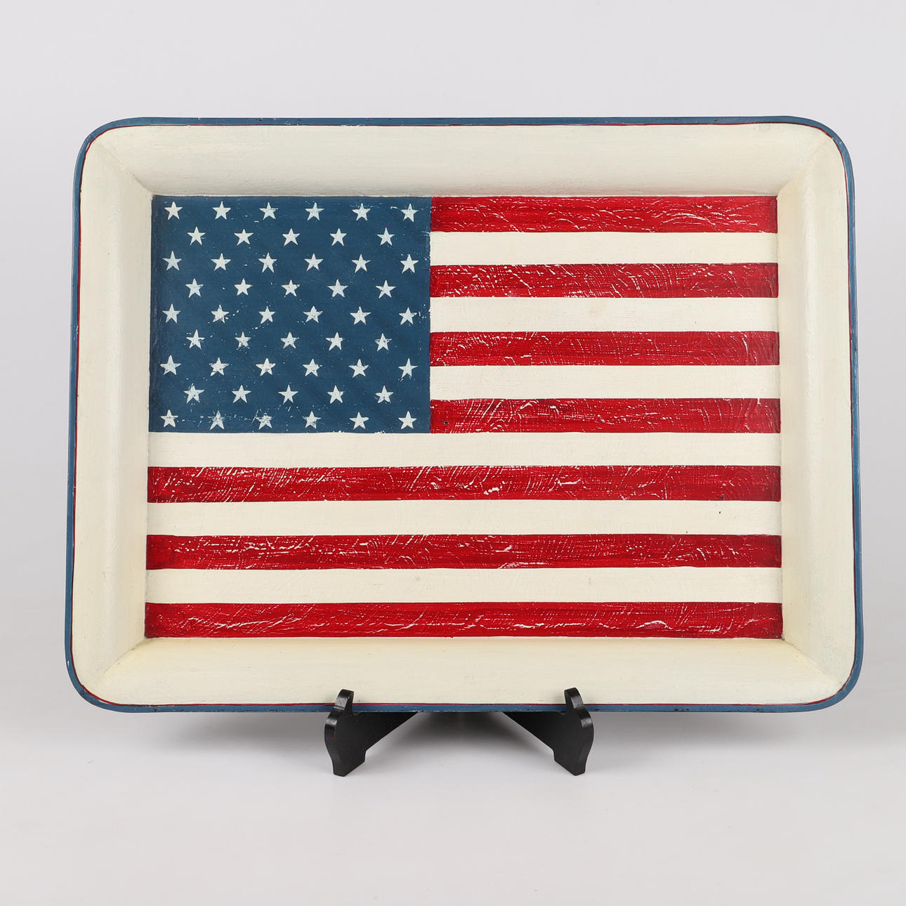 BRICKA, dekorativ bemaltes Blech, Newport.