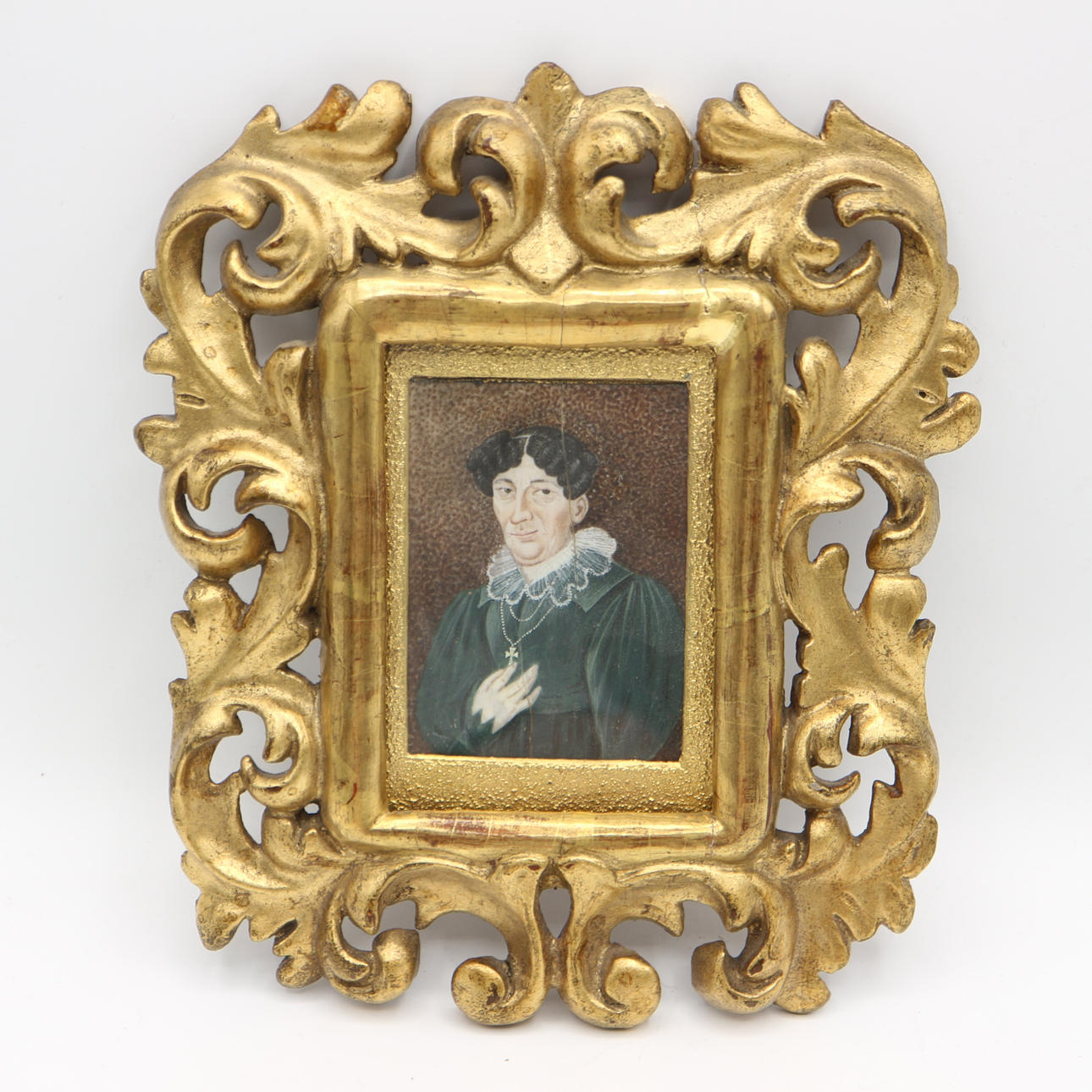 MINIATUR ELFENBEIN PORTRAIT 18.JAH.