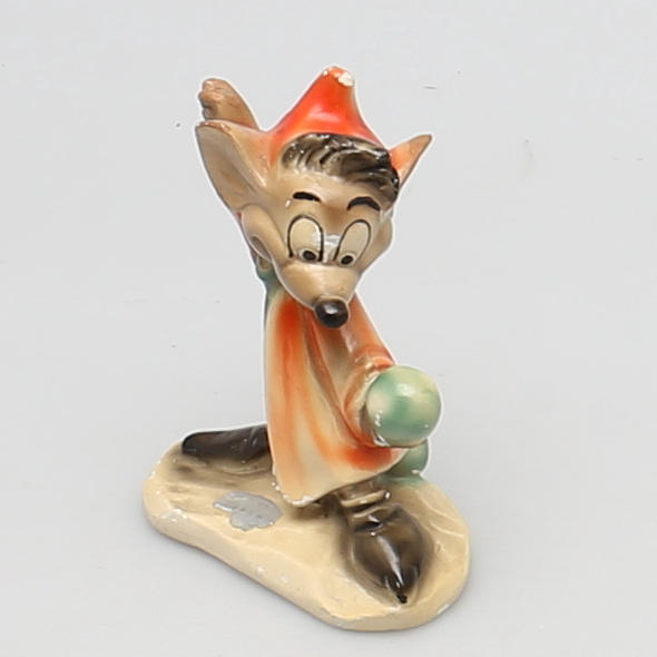 FIGURIN i porslin. Musse Pigg som Jack i "Jack och bönskjälken".