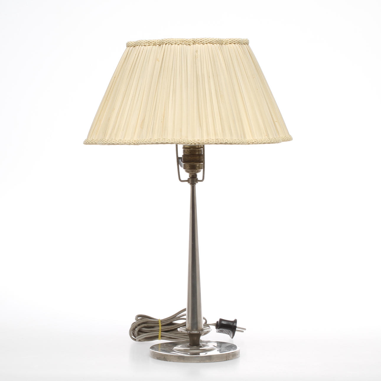 BORDSLAMPA, tenn, Art Deco, 1920/30-tal.