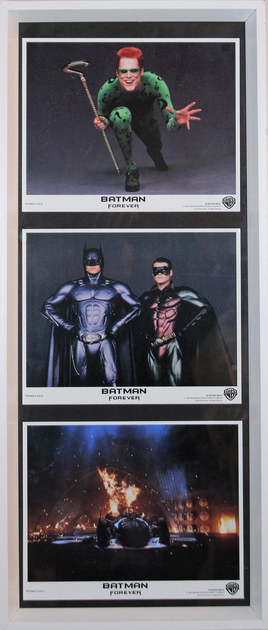 CARTEL PUBLICITARIO Batman Forever Warner Bros 1995.