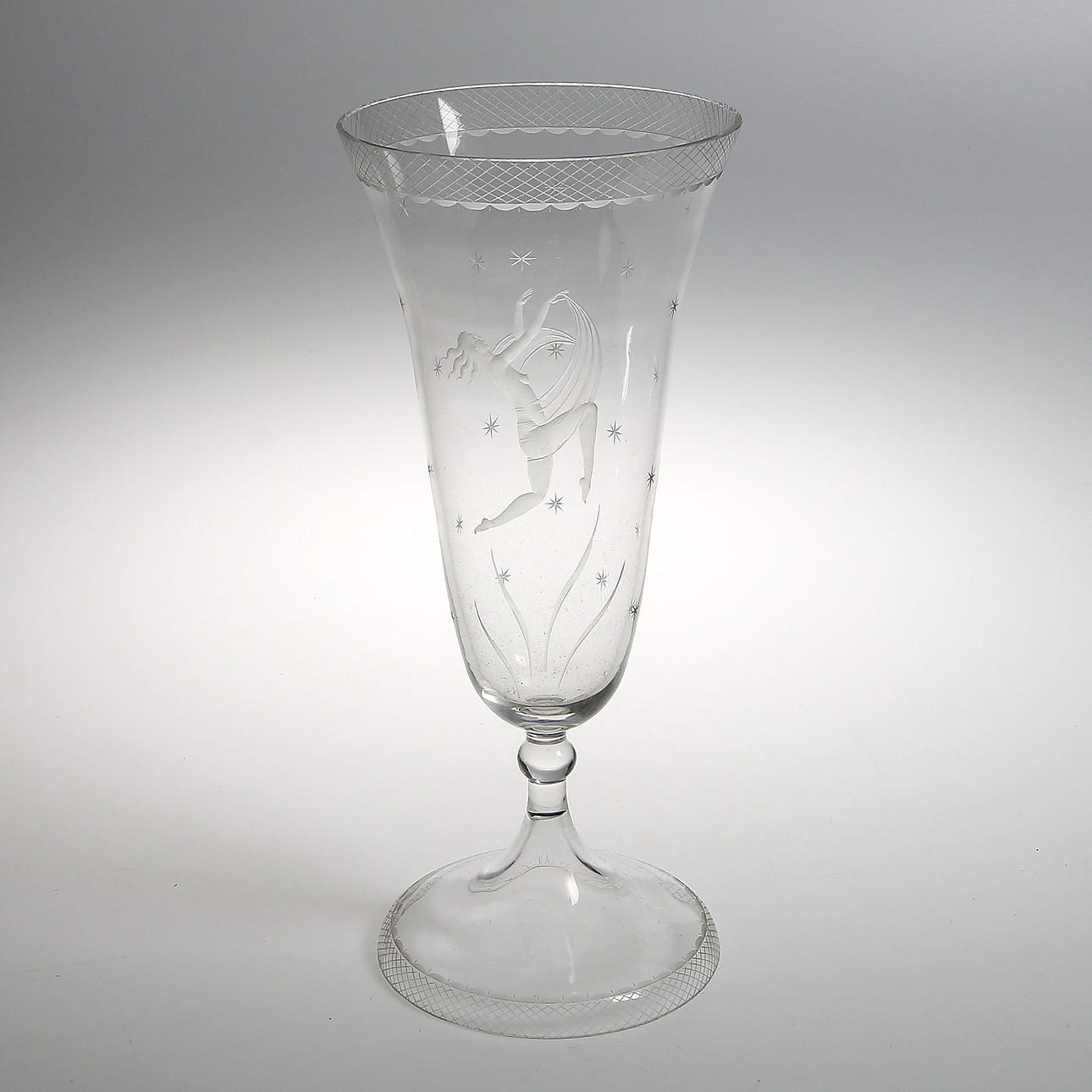 VAS/POKAL, glas, Boda, 1920/30-tal.