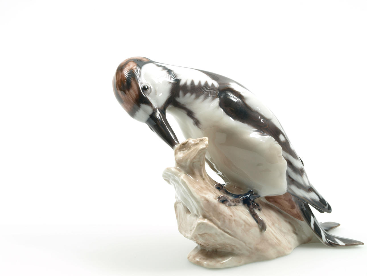 FIGURIN, porslin, hackspett, Bing&Gröndahl.