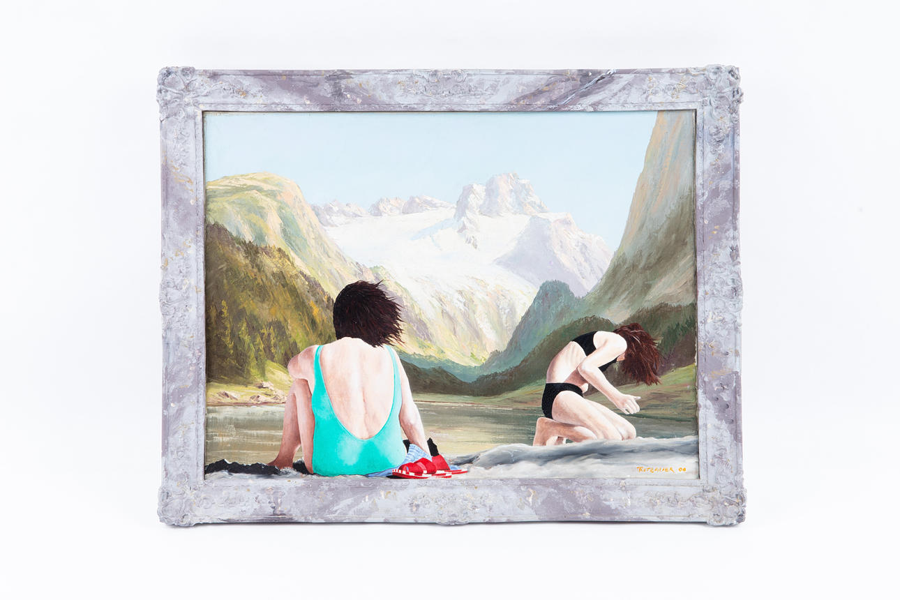 PETER TUTZAUER. Gemälde, Nr. 1 aus der Bildserie 'All inclusive', 2006.