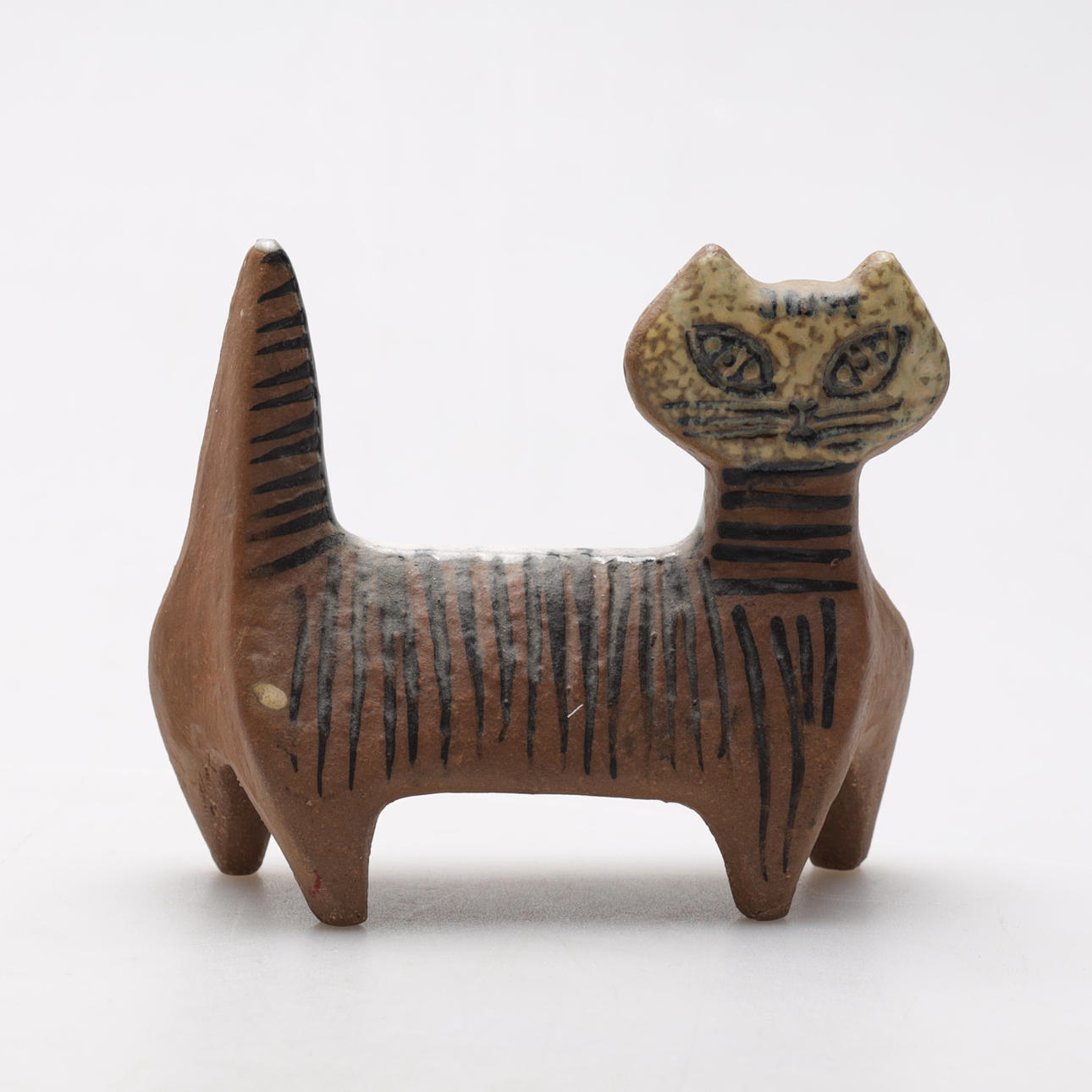 LISA LARSON. figurine, stoneware, "Cat", Gustavsberg.