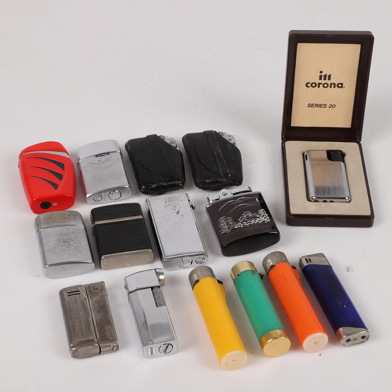 FEUERZEUG, 16 Stück, Ronson, Ferrari, etc.