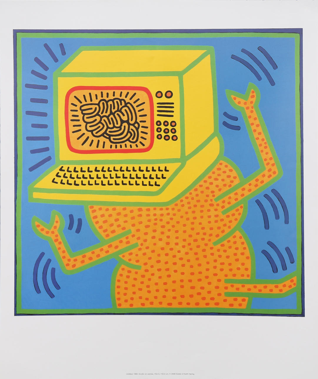 AFTER KEITH HARING. Untitled.