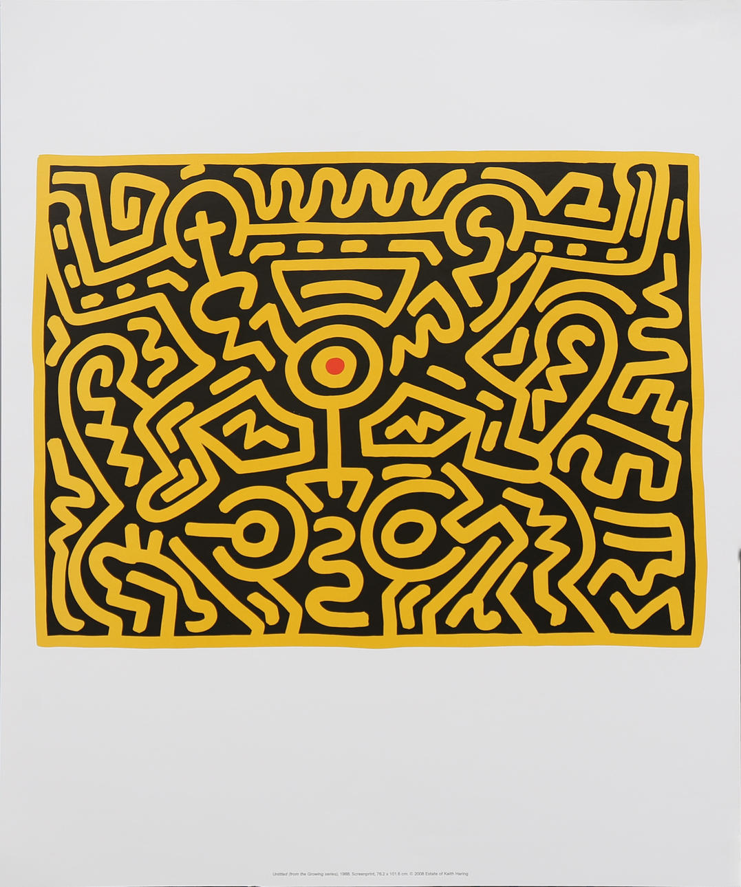 KEITH HARING. EFTER. Untitled (”Växande serie”).