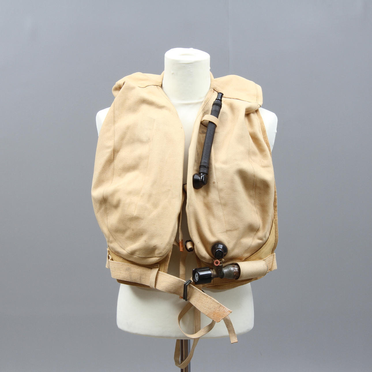 FLYTVÄST, kanvas, för ubåt, Tyskland, 1900-tal.