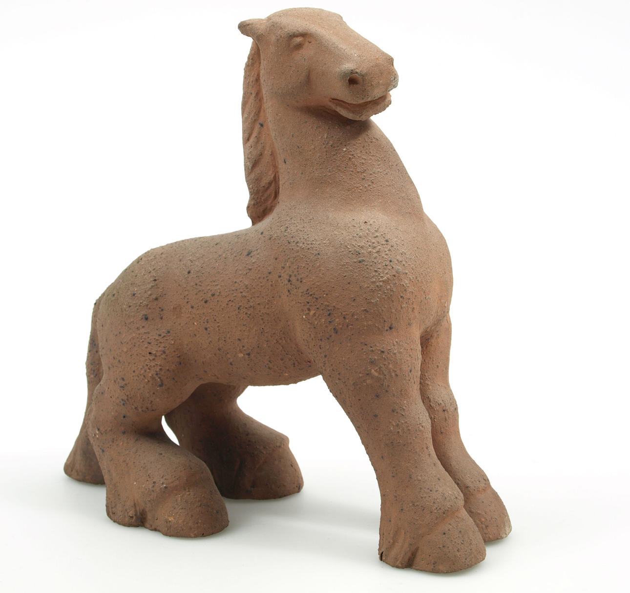 ÅKE HOLM. Keramikskulptur, häst, signerad.