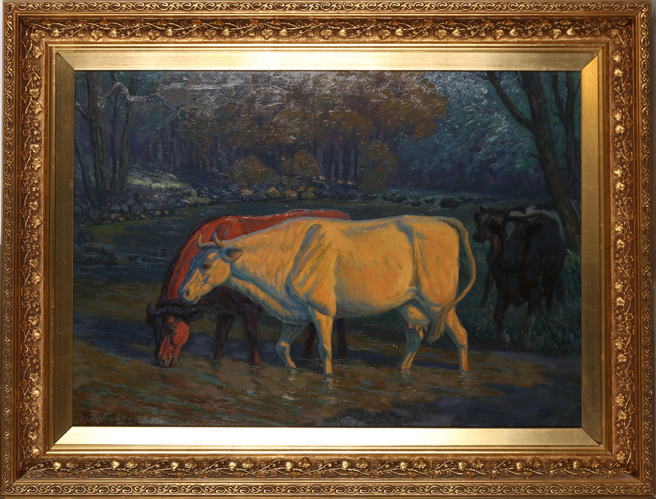 OIDENTIFIERAD KONSTNÄR. Kor. Olja på duk, signerad Berker Meyer?