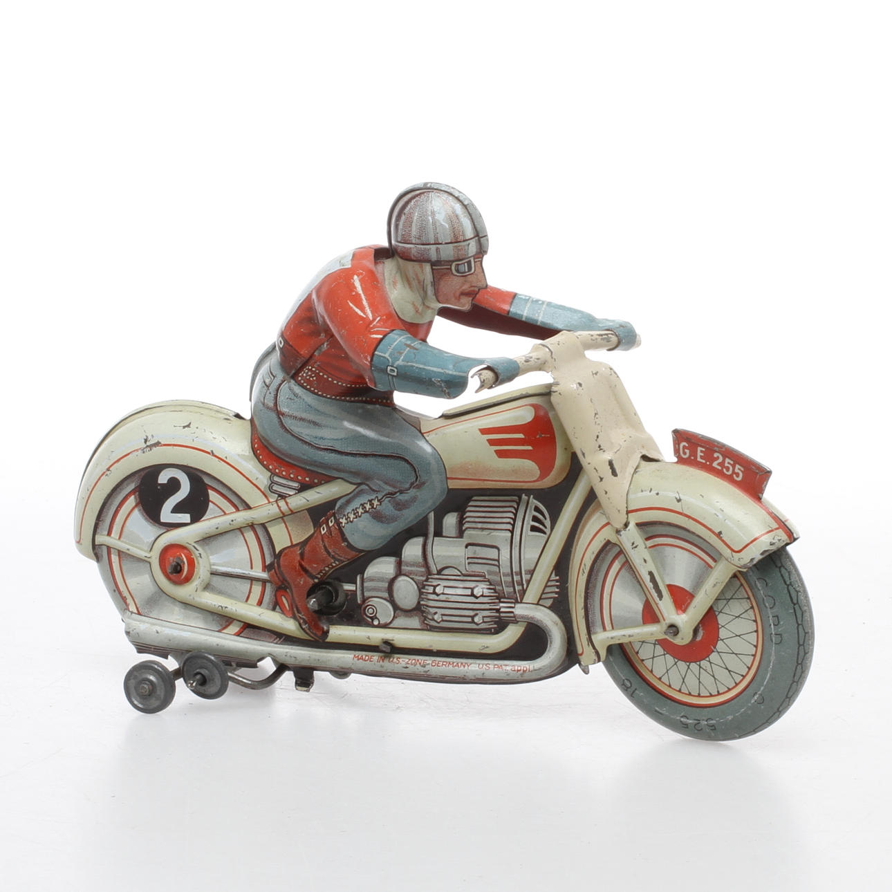 TECHNOFIX MOTORCYKEL GE 255. US ZONE GERMANY. Urverk.