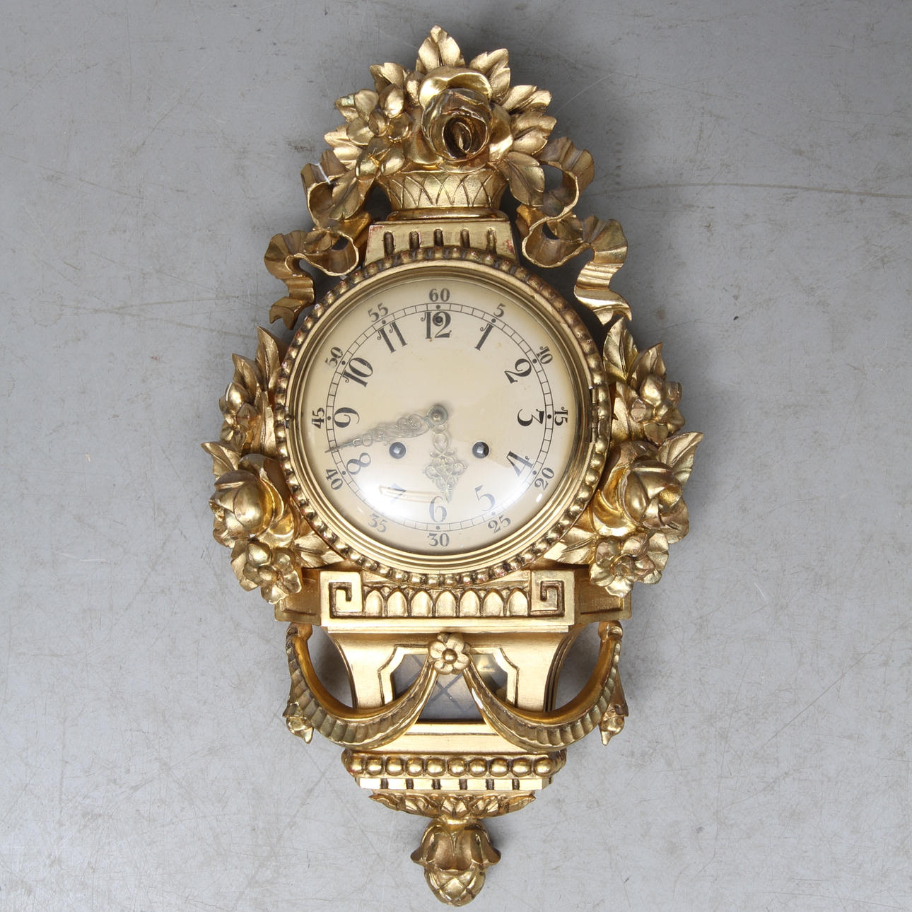 VÄGGPENDYL, rokokostil, Westerstrand Törneboda, 1900-tal.