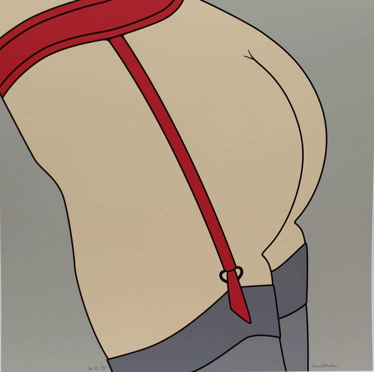 BENGT ANDERSSON. Dam. Färgserigrafi. Signerad. HC XI/XV.