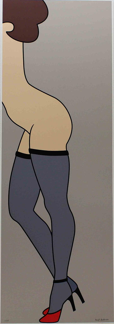 BENGT ANDERSSON. Dam. Färgserigrafi. Signerad. 20/25.