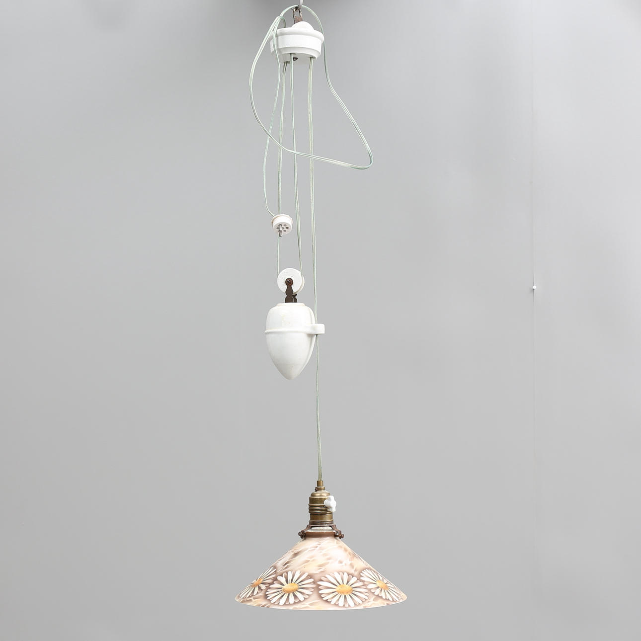 TAKLAMPOR (2), glas, 1900-tal.