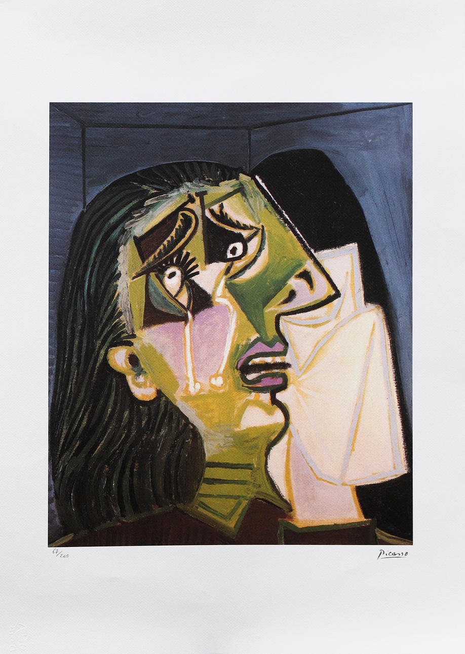 PABLO PICASSO. EFTER. ”Gråtande kvinna”.