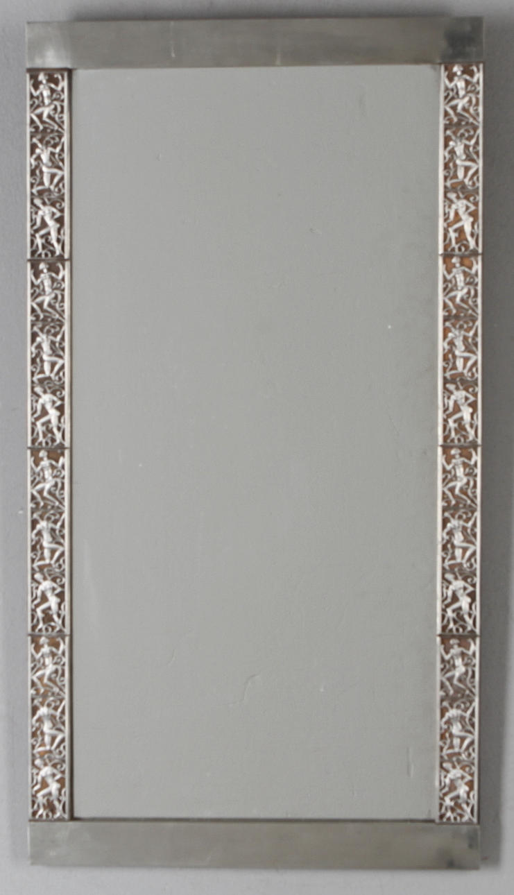 SPEGEL, LJUSLAMPETTER, 1 par, tenn, 1920/30-tal.