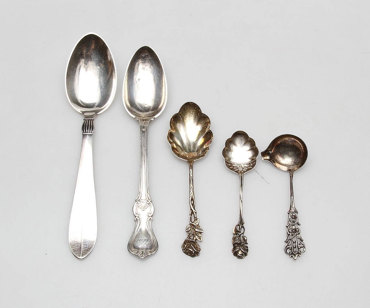 SKEDAR, 5 st, silver, vikt ca. 127,2 cm.