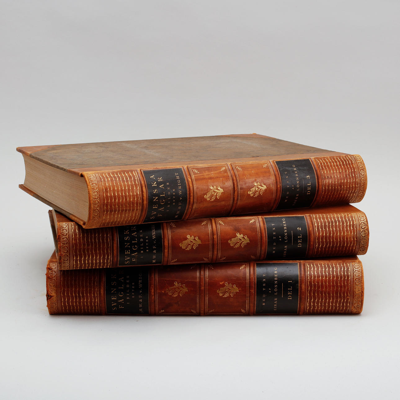 BÜCHER, 3 Bände, "Schwedische Vögel".