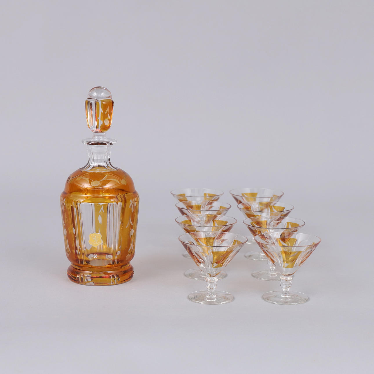 KARAFF och GLAS, 9 delar Åfors glasbruk.