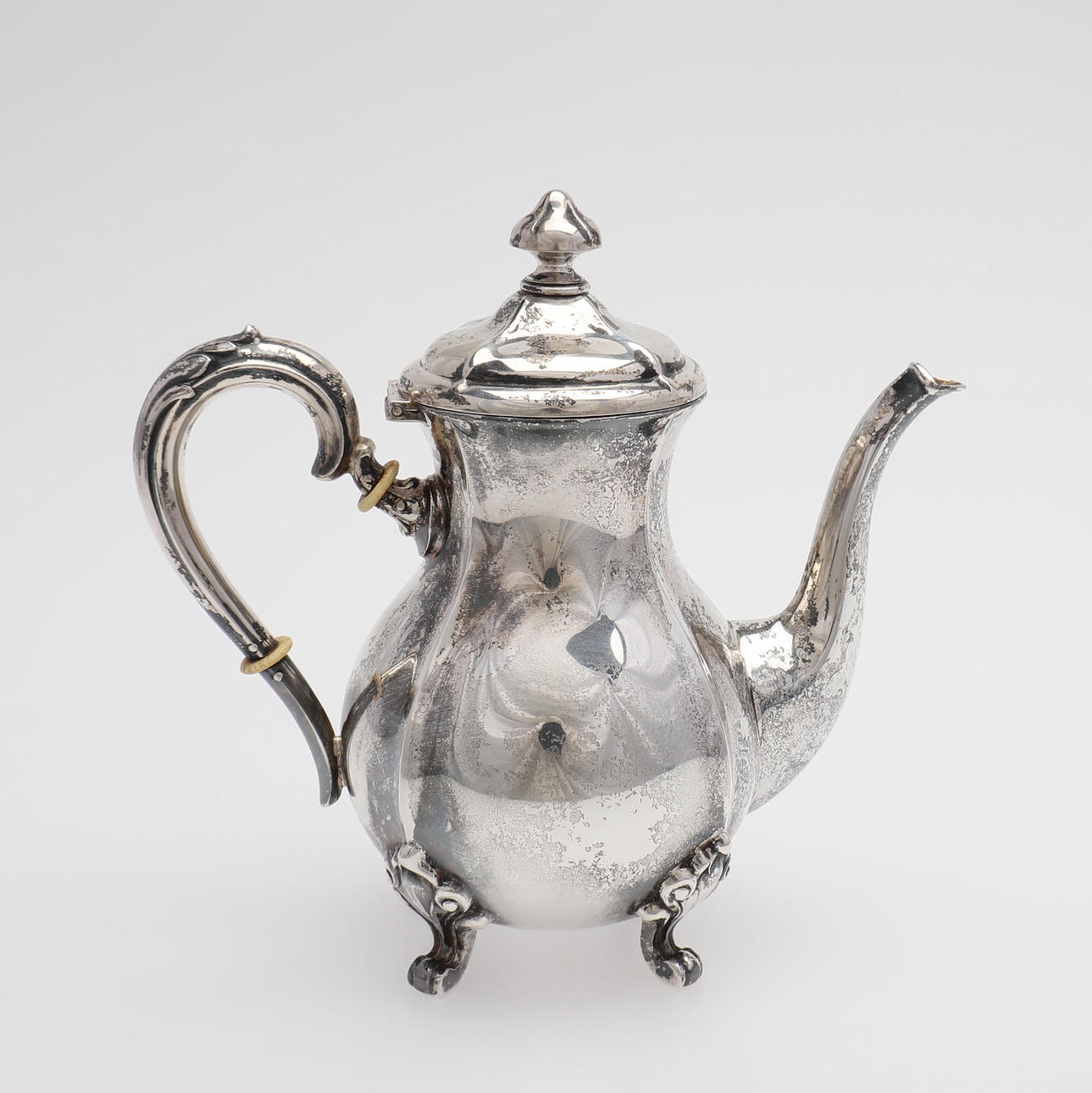 COFFEE POT, silver, Malmö 1941, 348 grams.