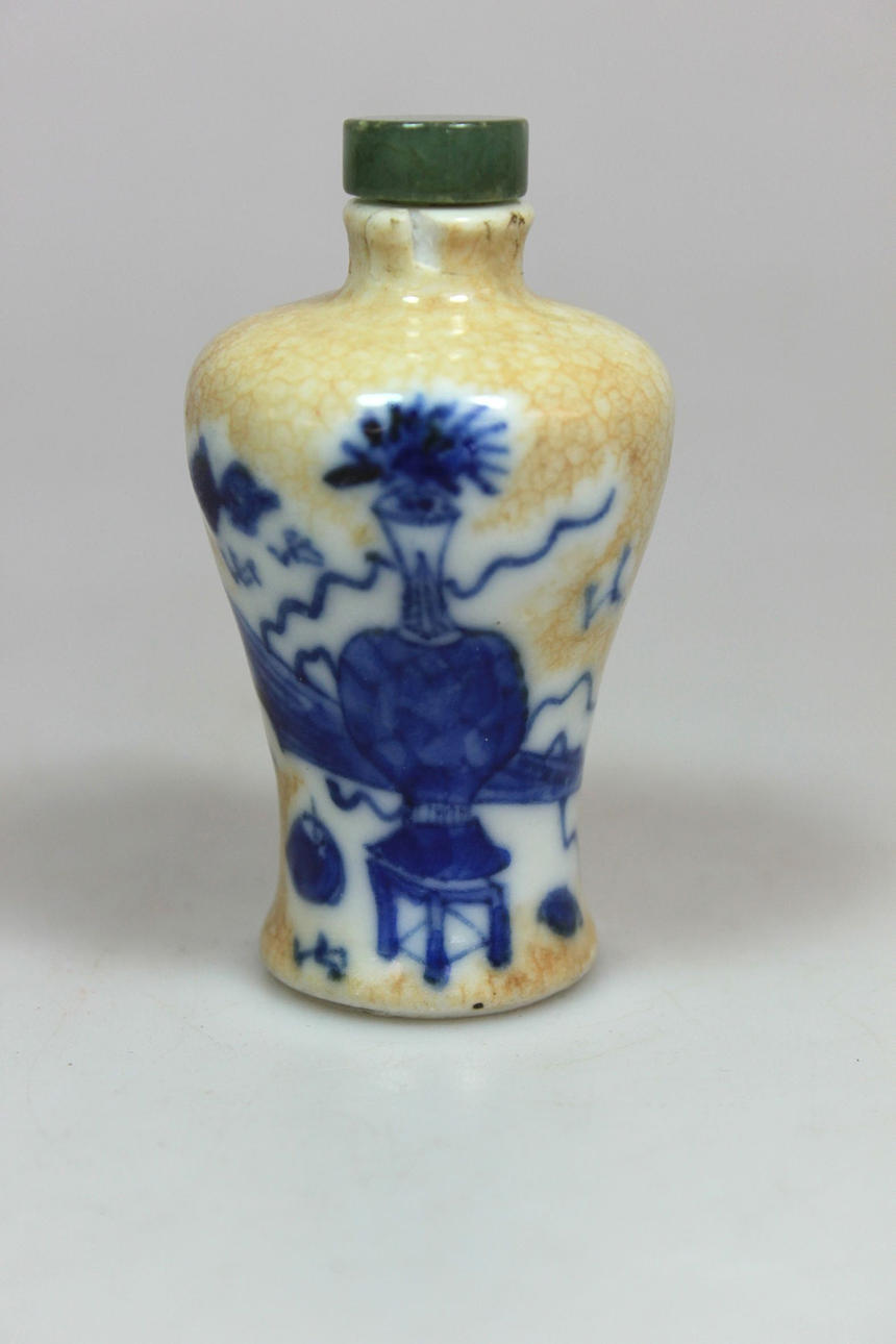 SNUFFBOTTLE, porslin, porslin.