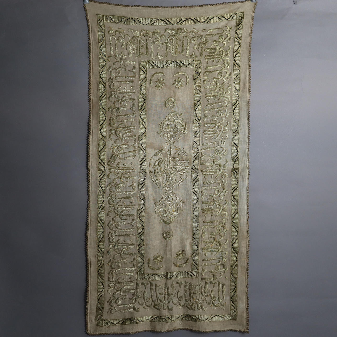 - OTTOMAN EMBROIDERY - tablecloth, Turkey, probably after 1900.