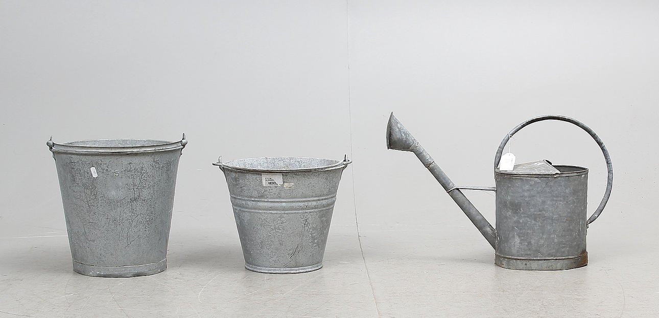 ZINKPLÅT, 3 delar, 1900-talets första hälft.