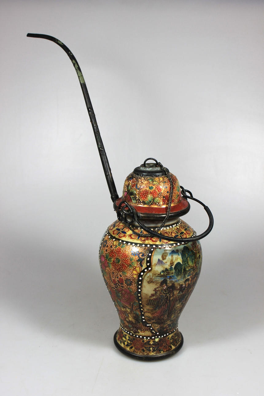 OPIUM PIPE, porslin, porslin.