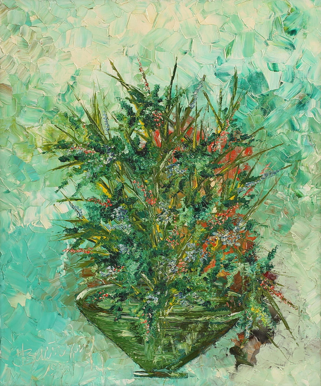 JOSEF BRUNNER. Óleo sobre lienzo, firmado.