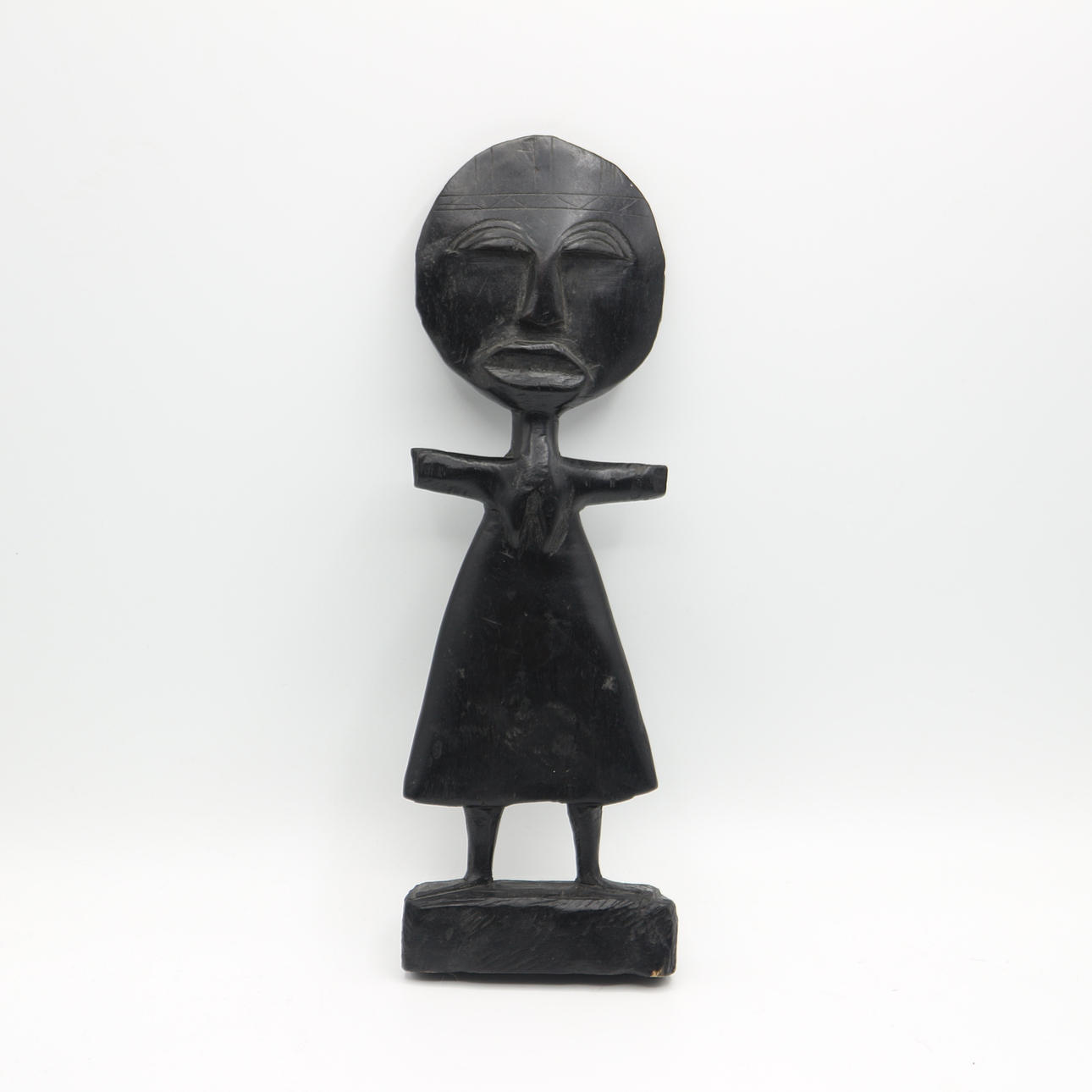 FIGURA DE MADERA AKUABA AFRICANA.