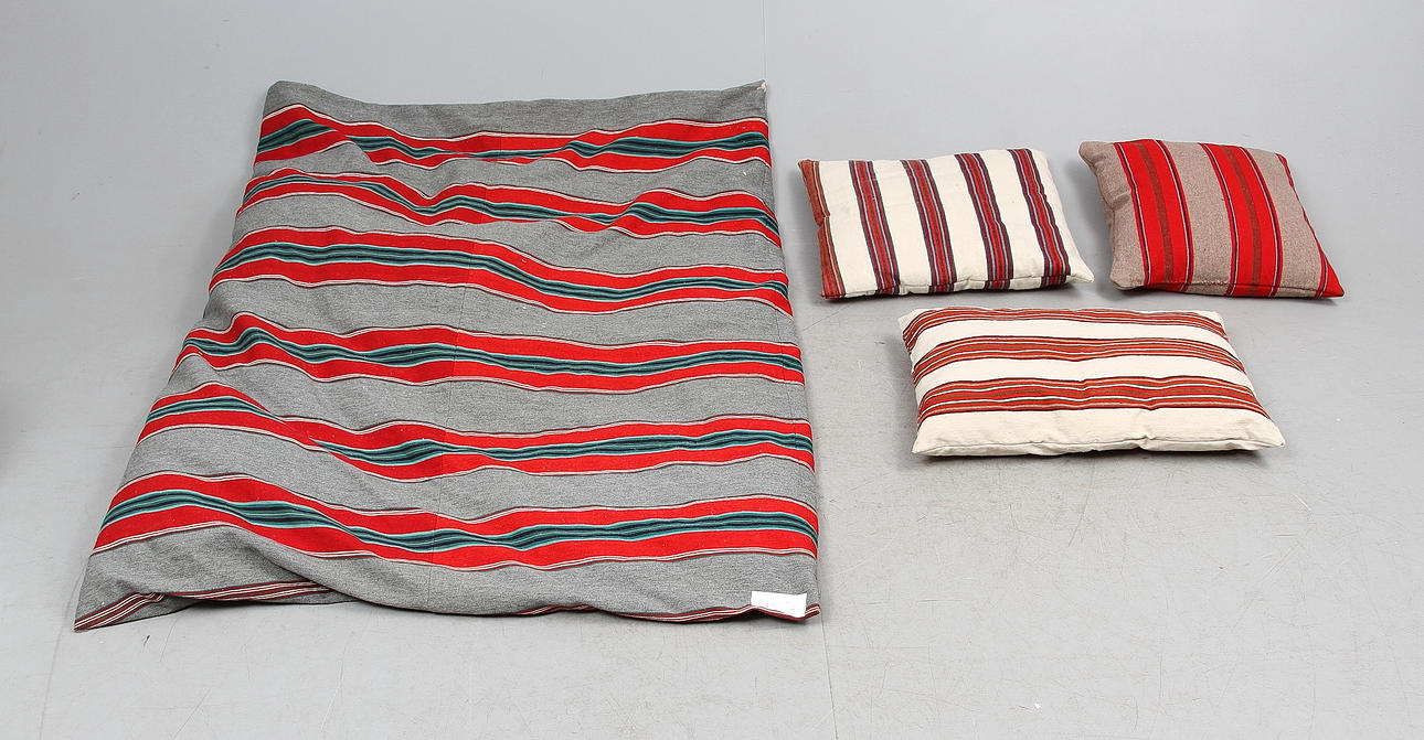 BOLSTERVAR OCH KUDDAR, allmoge, Skåne, 4 st.