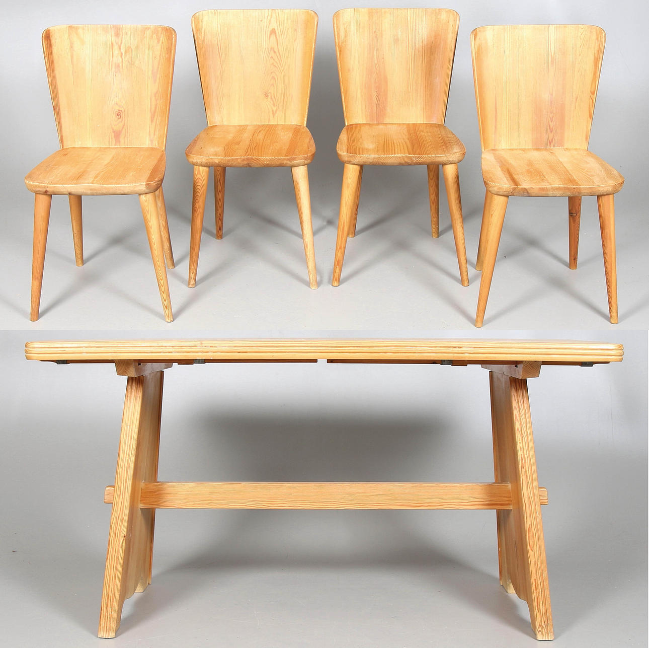 MATSALSGRUPP, 5 delar, "Svensk Fur", Göran Malmvall, Karl Andersson & Söner 1940/50-tal.