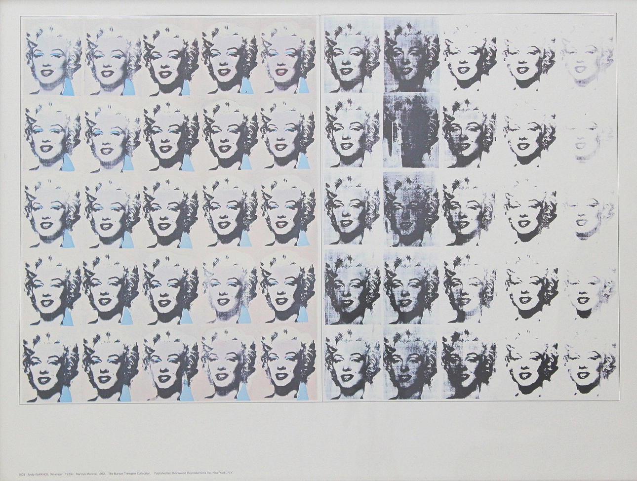 ANDY WARHOL. EFTER. Tryck, motiv Marilyn Monroe.