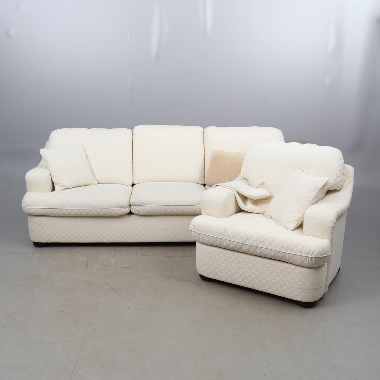 SOFFA,samt fåtölj, Engen.