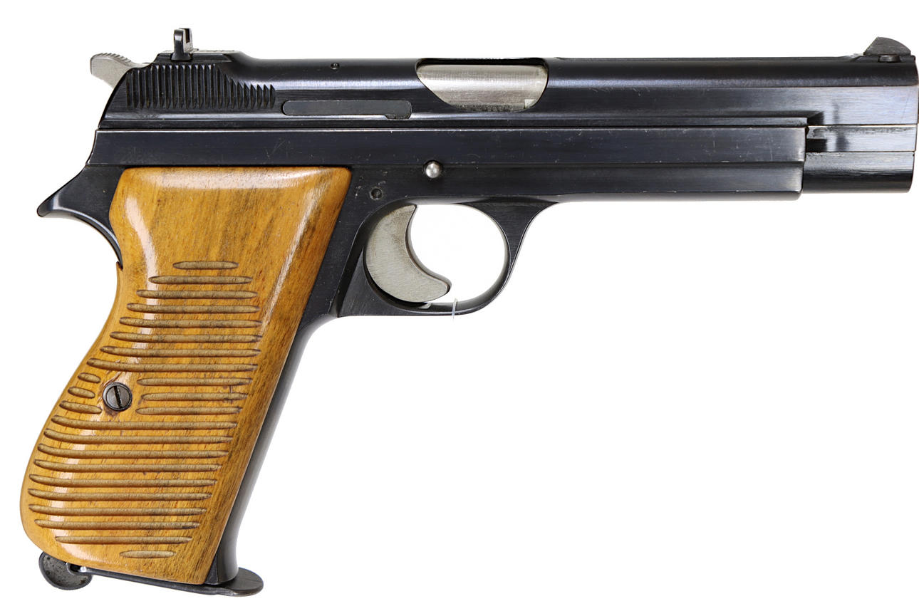 94. PISTOL, Swiss, Semi-automatic, make SIG, model P210, caliber 9x19, serial number P51806, serial number Used.
