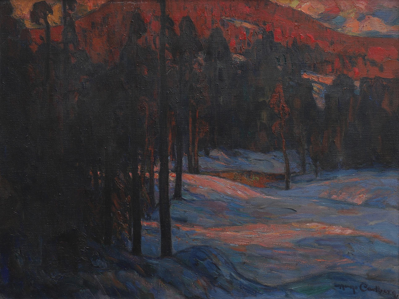 HUGO CARLBERG. "SOL SOBRE LA COLINA".