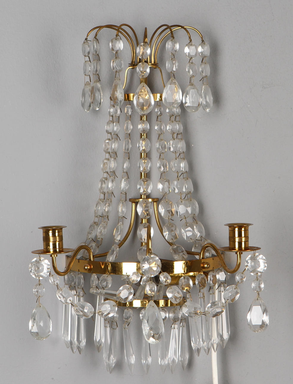 VÄGGLYSTRAR, 1 par, 1900-tal.