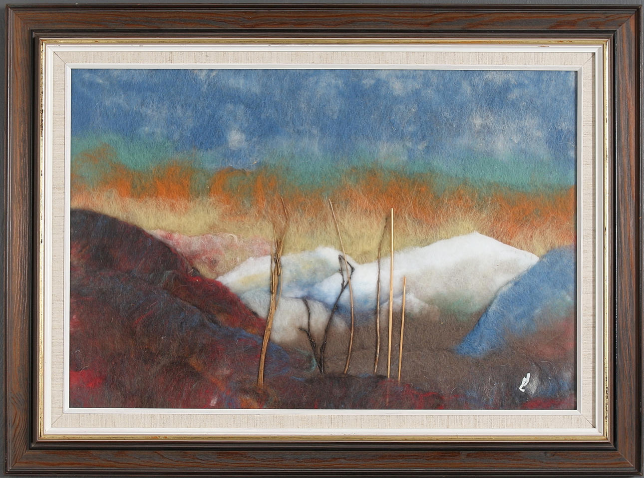 LISA JOHANSSON. Ulltavla, signerad.