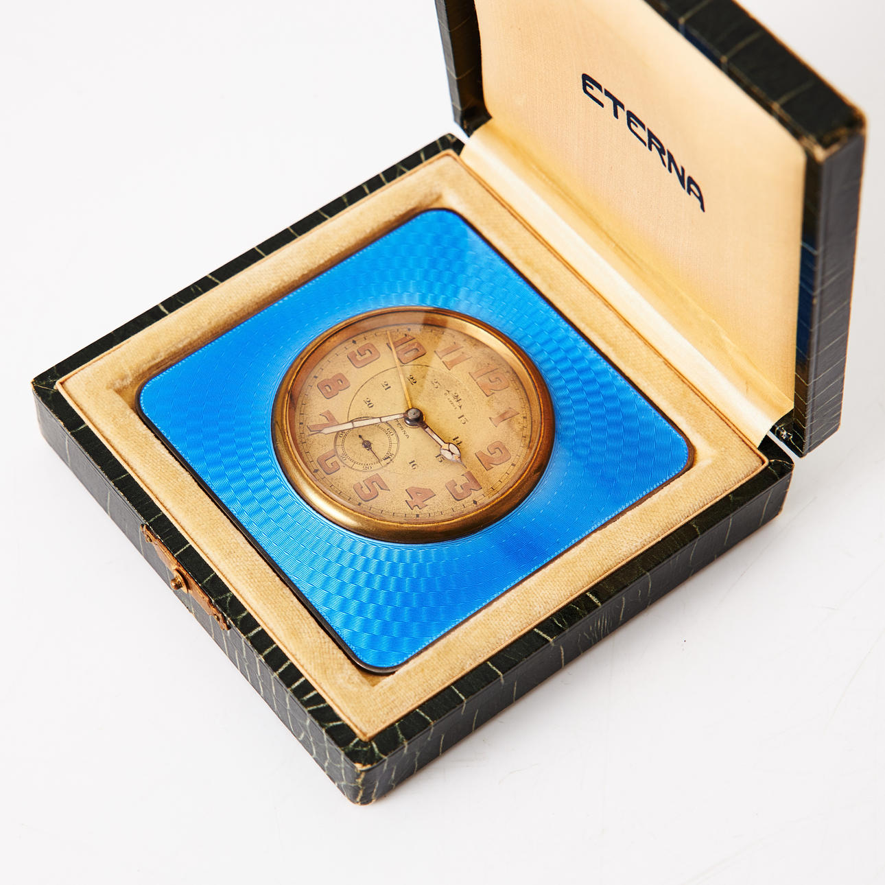 ETERNA, travel alarm clock, 1920s/30s.