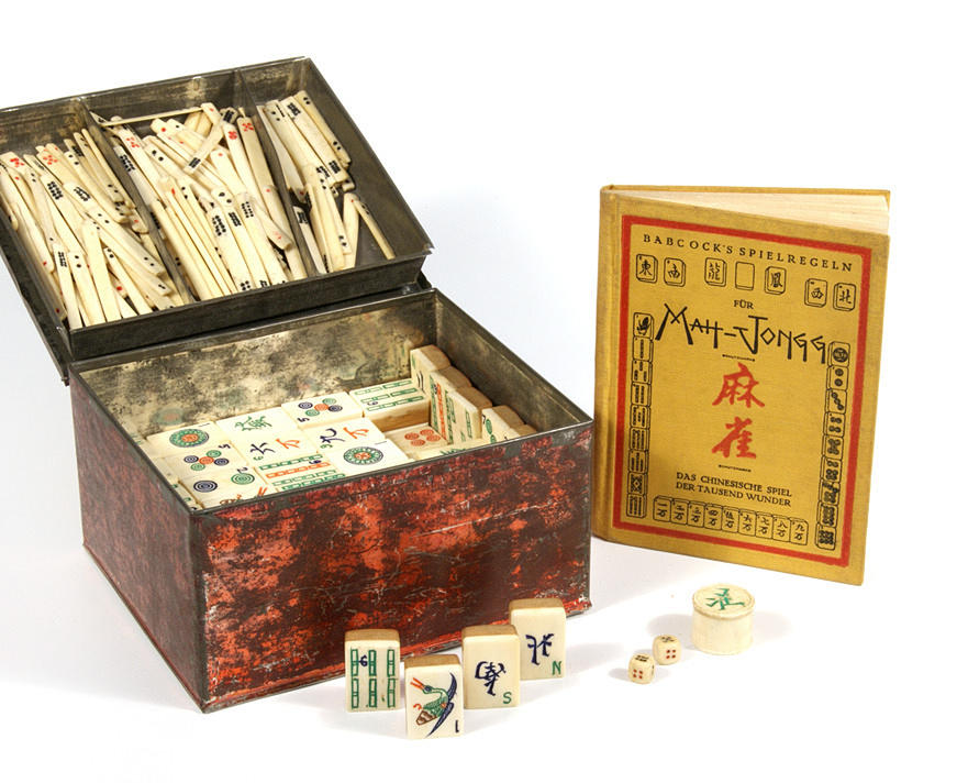 MAHJONG SPEL. Tyskland. Runt 1920.